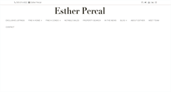 Desktop Screenshot of estherpercal.com